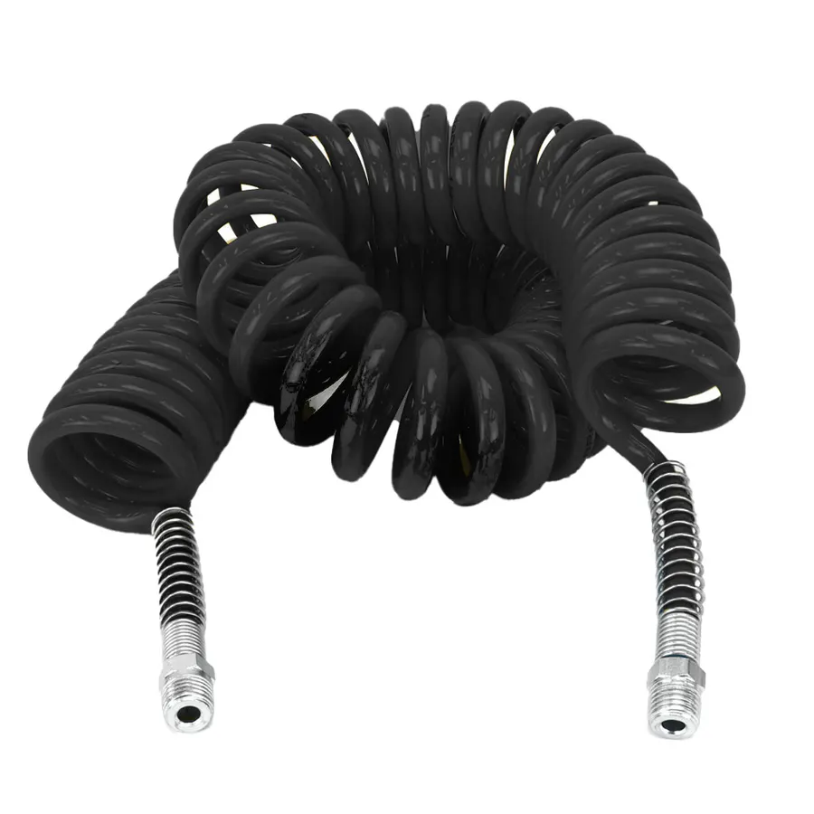 MANG. ESPIRAL C/ TRAMA DE NYLON 12MM CAVALO/CARRETA COMPLETO (Preta) – 1/2″ FÊMEA x 4,5MT – CB04512P