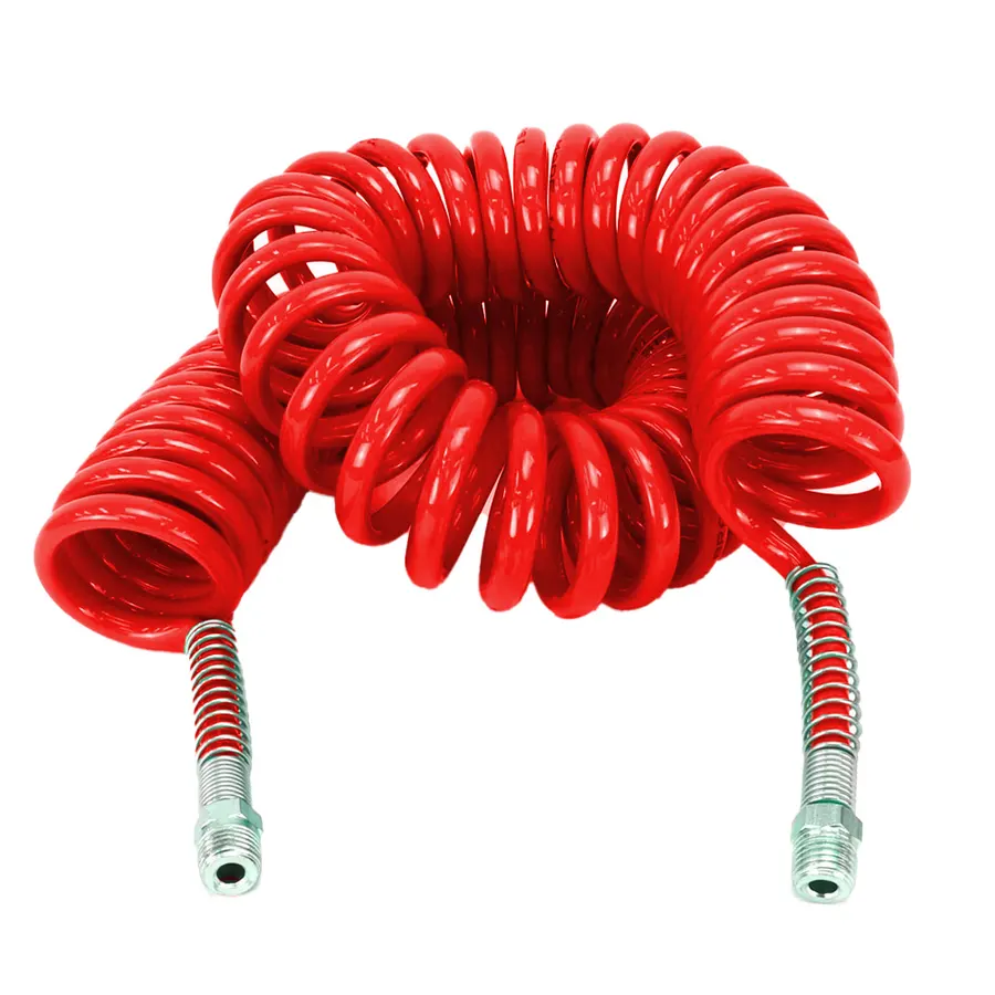 MANG. ESPIRAL C/ TRAMA DE NYLON 12MM CAVALO/CARRETA COMPLETO (Vermelha) – 11/16″ FÊMEA x 6,5MT – CB065V