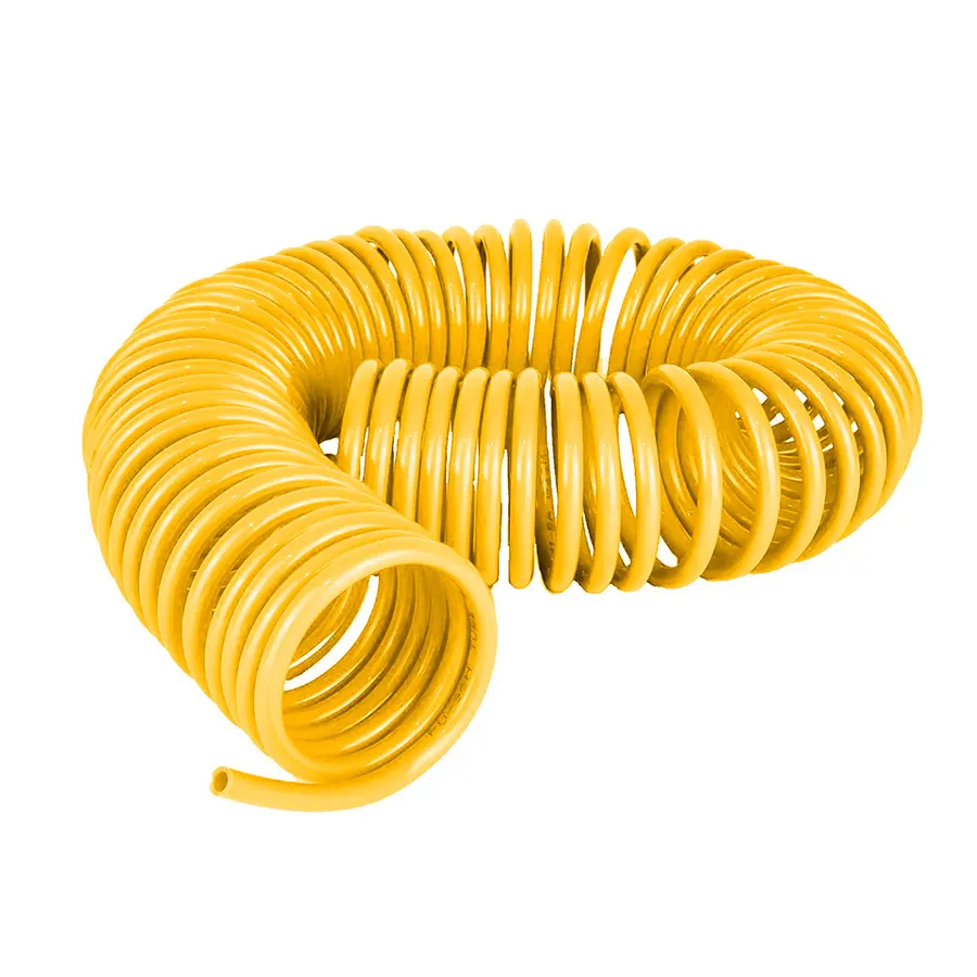 TUBO MANGUEIRA ESPIRAL C/ TRAMA DE NYLON 12MM CAVALO/CARRETA DE NYLON (Amarela) – 5,5MT – CB055As